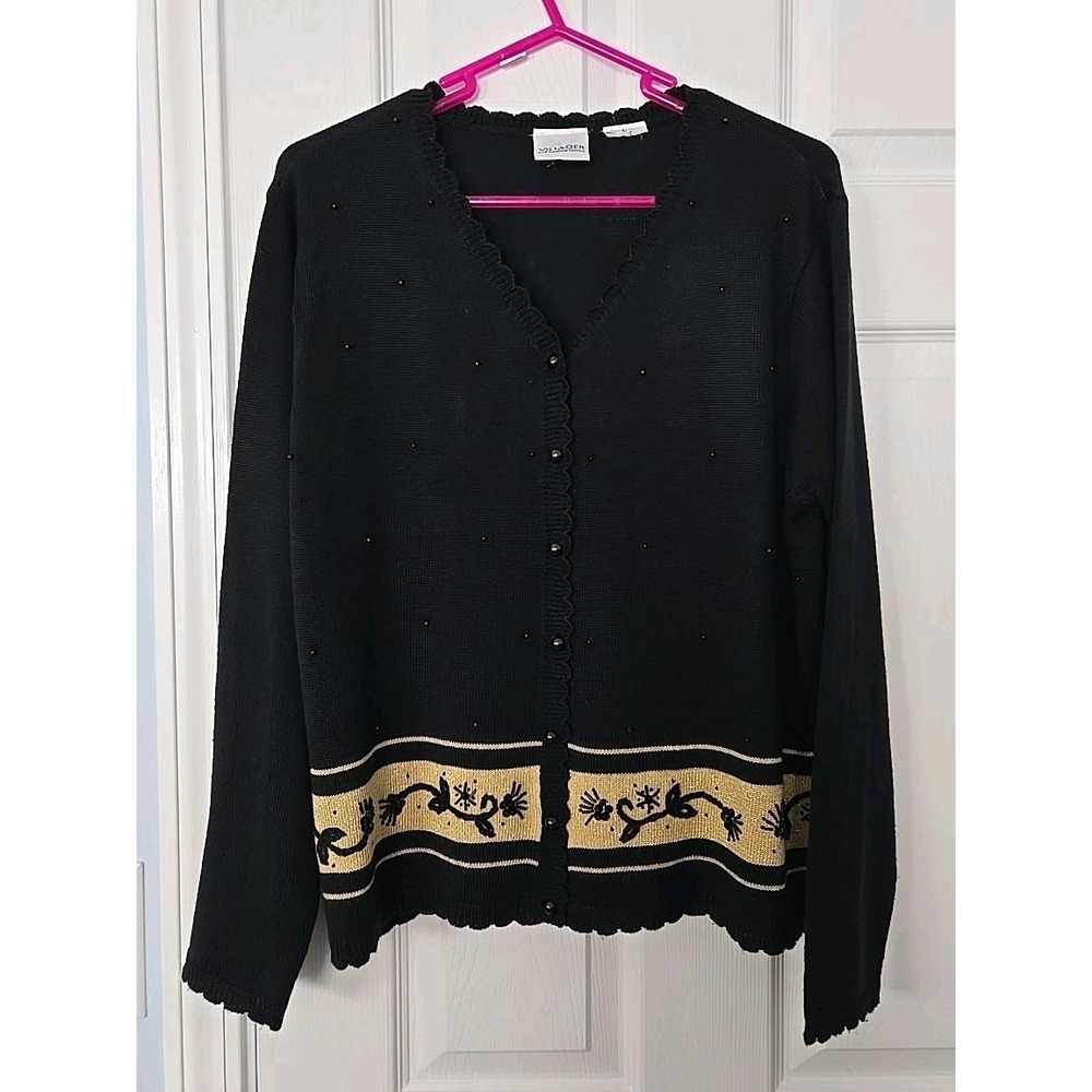 Vintage Villager LIZ CLAIBORNE‎ Cardigan Sweater Size Large